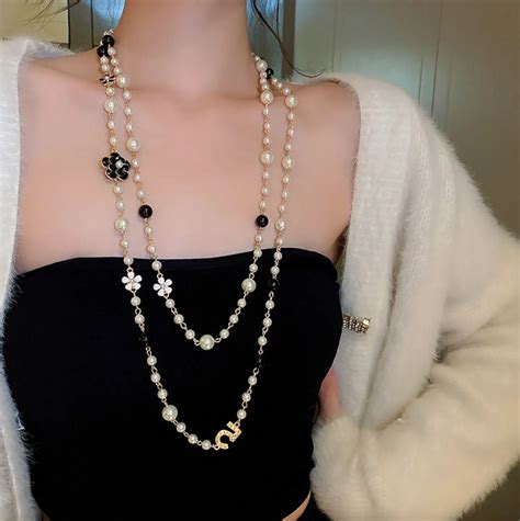 chanel pearl brooch dupe|chanel knockoff pearl necklace.